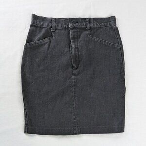 VTG Gap Black Denim Bareback Mini Skirt Whimsygoth